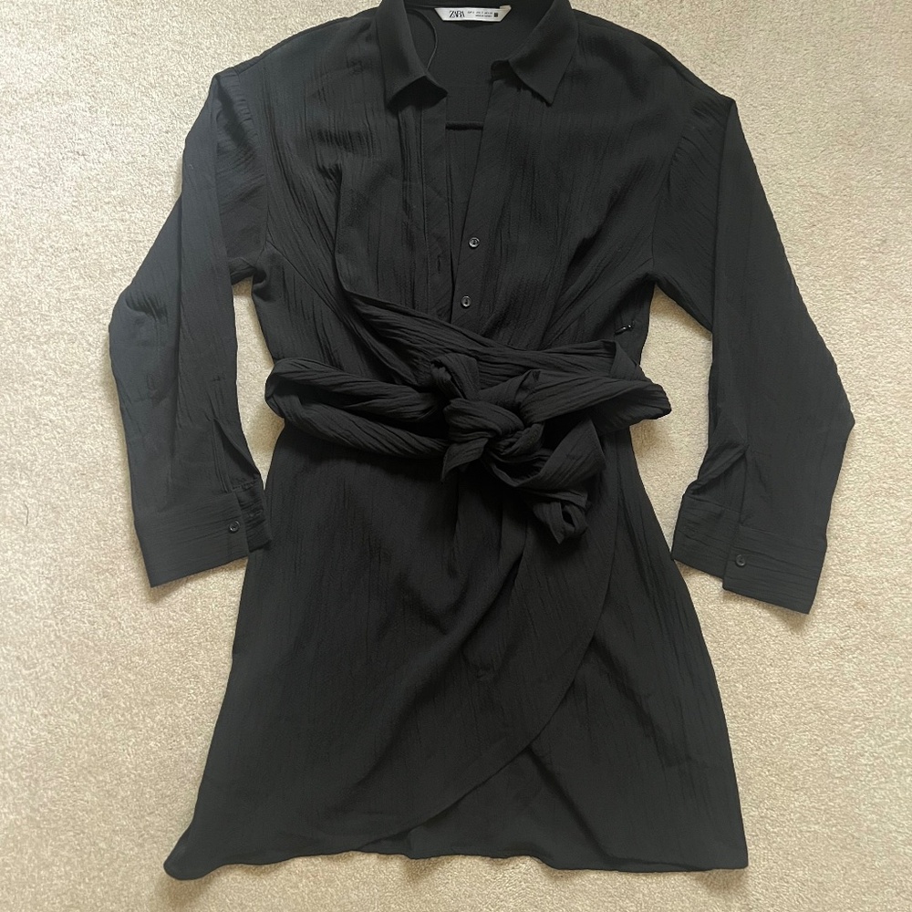 Zara Belted Mini Dress